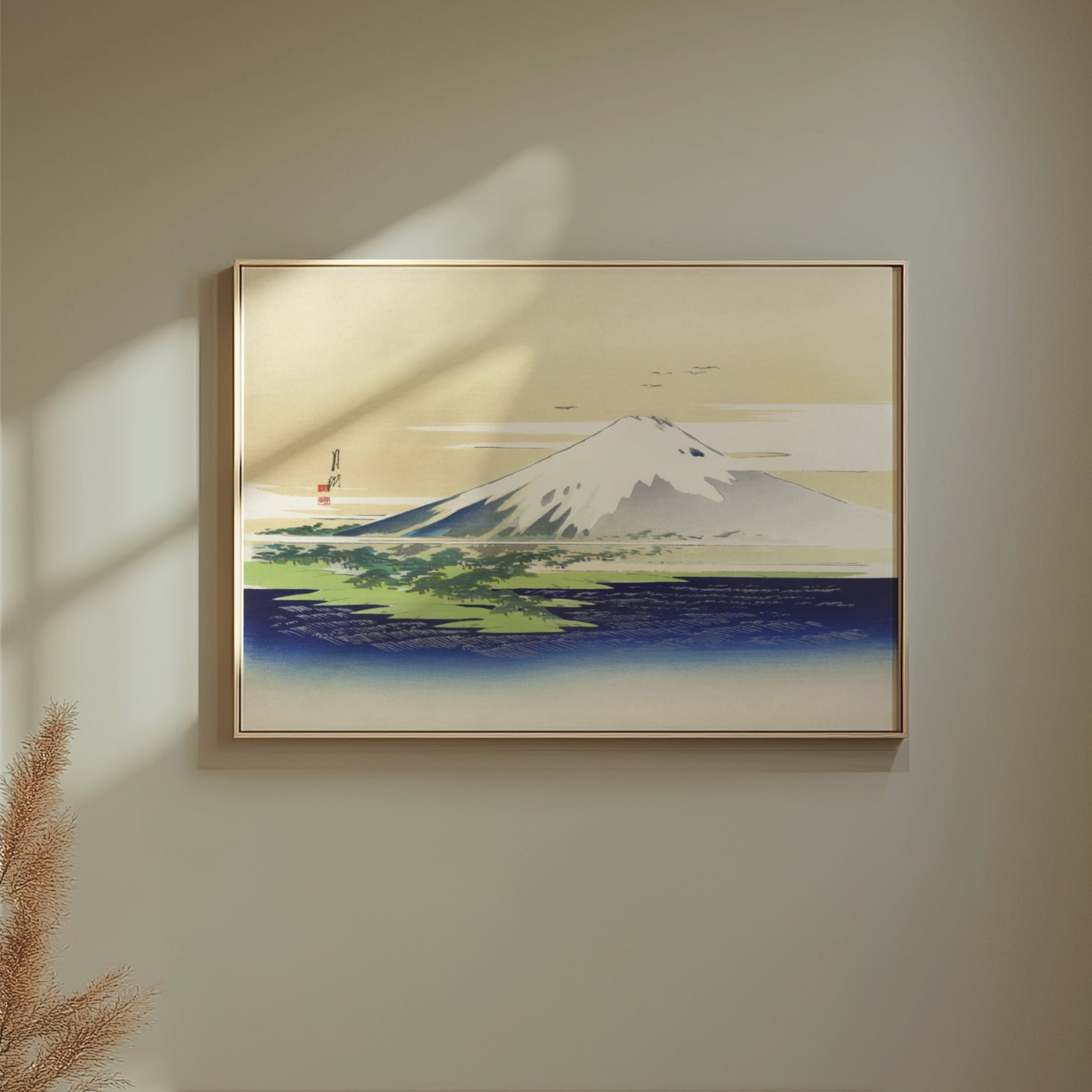 Premium Poster of Majestic Mount Fuji Vintage Japanese Art Print Posters
