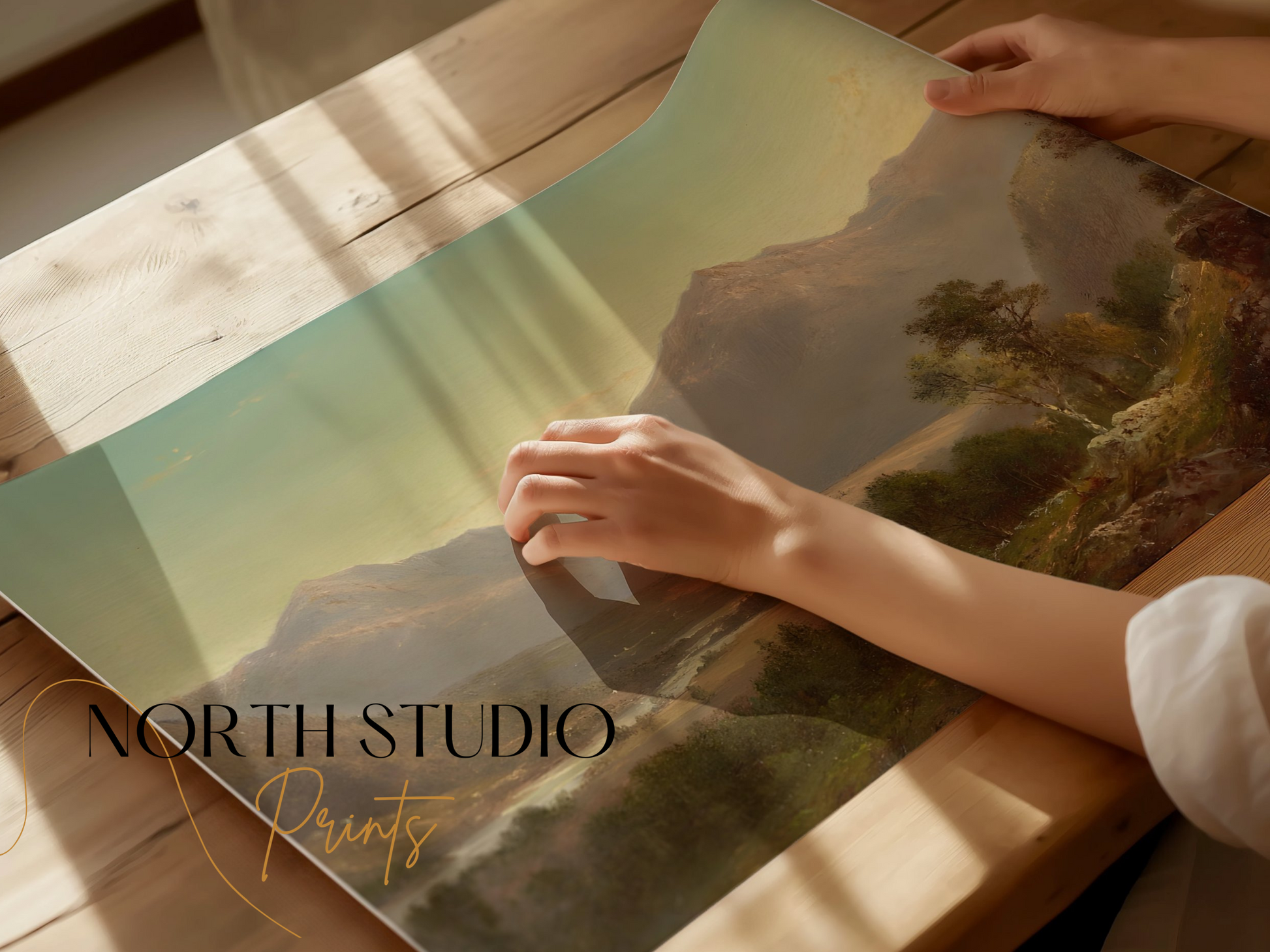 Premium Poster of Majestic Mountain Landscape Art Wall Hanging Posters