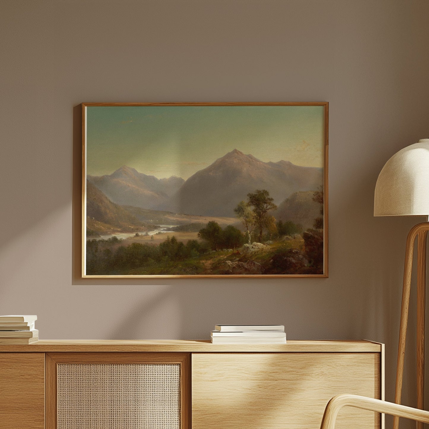 Premium Poster of Majestic Mountain Landscape Art Wall Hanging Posters