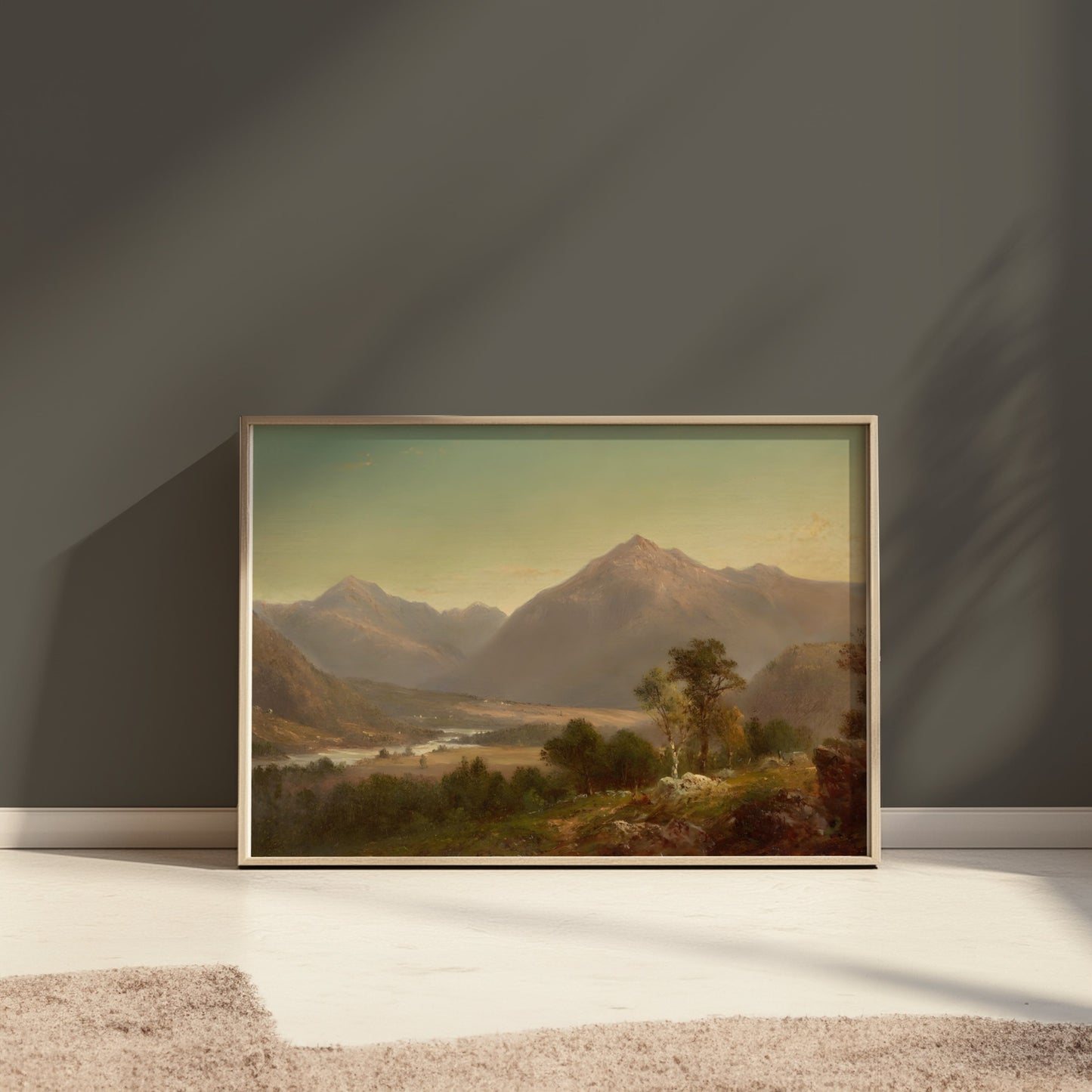 Premium Poster of Majestic Mountain Landscape Art Wall Hanging Posters