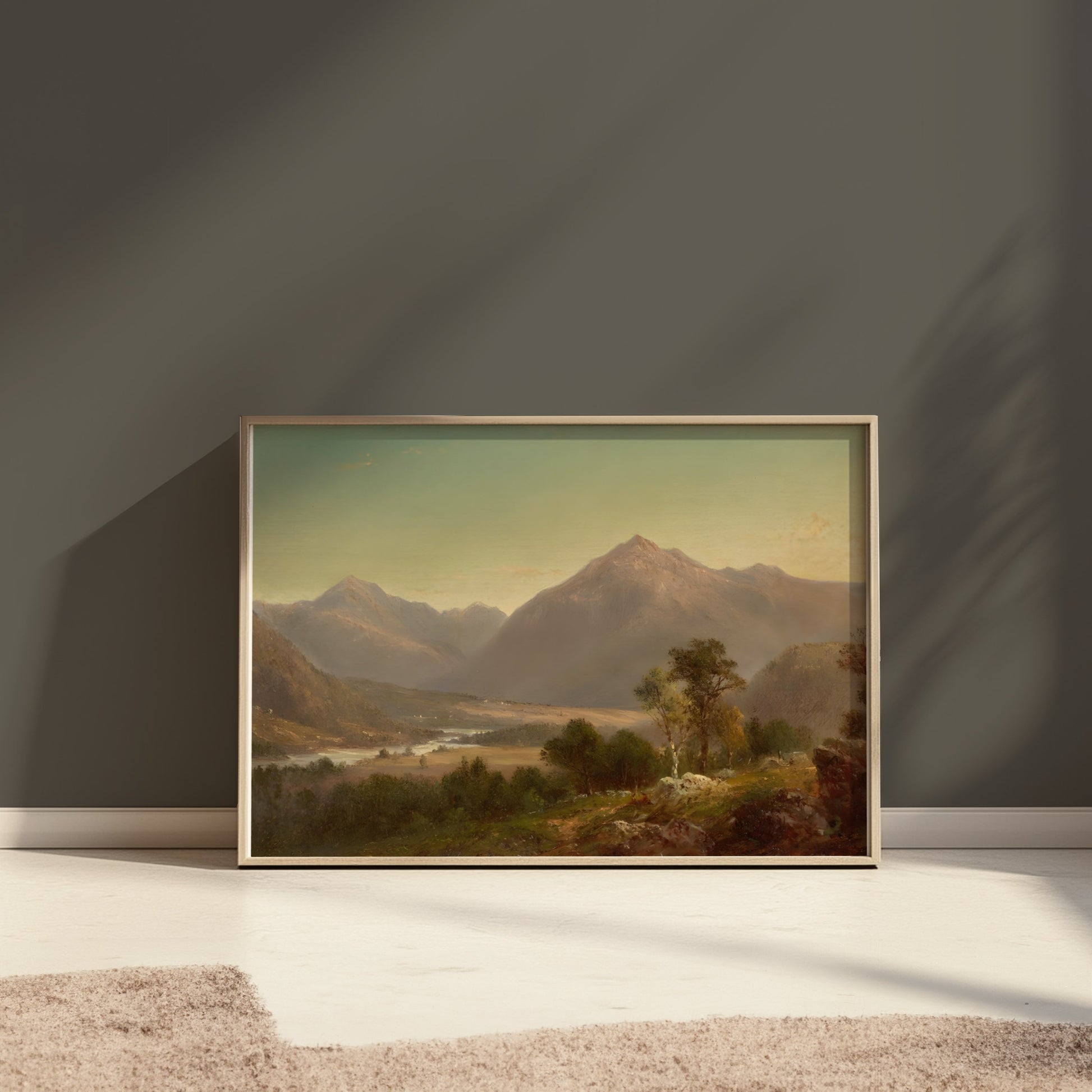 Premium Poster of Majestic Mountain Landscape Art Wall Hanging Posters