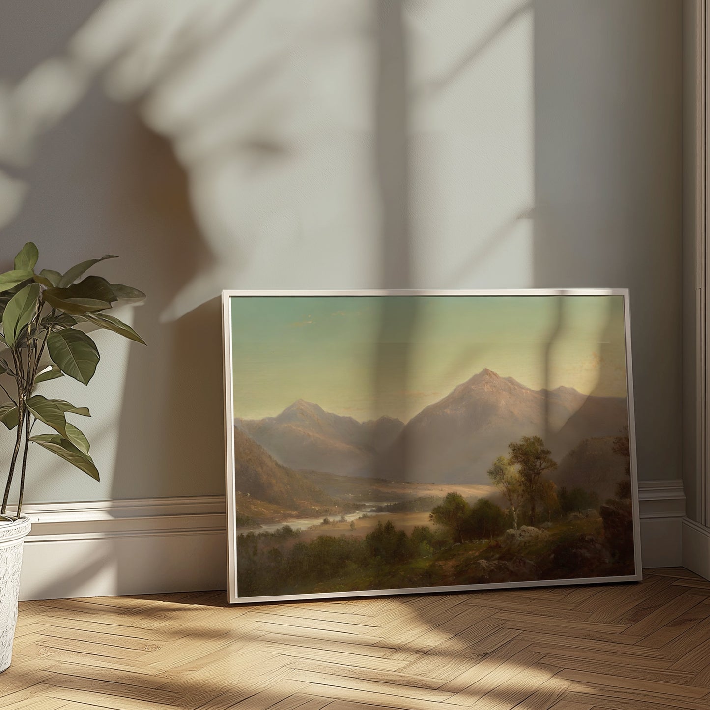Premium Poster of Majestic Mountain Landscape Art Wall Hanging Posters
