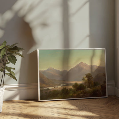 Premium Poster of Majestic Mountain Landscape Art Wall Hanging Posters