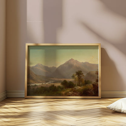 Premium Poster of Majestic Mountain Landscape Art Wall Hanging Posters