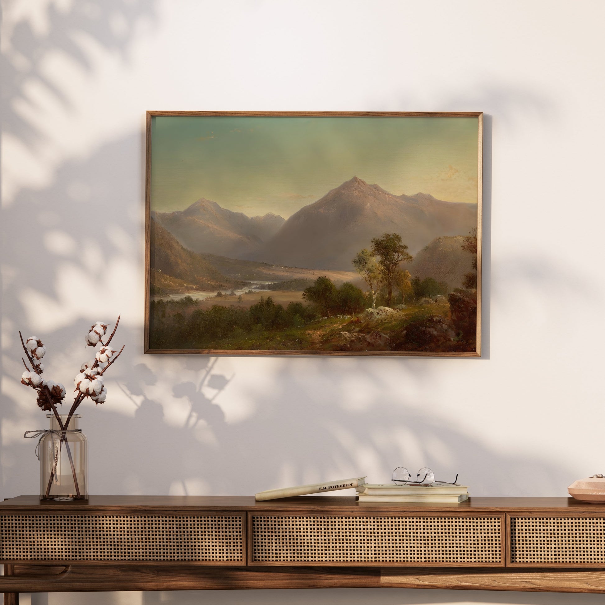 Premium Poster of Majestic Mountain Landscape Art Wall Hanging Posters