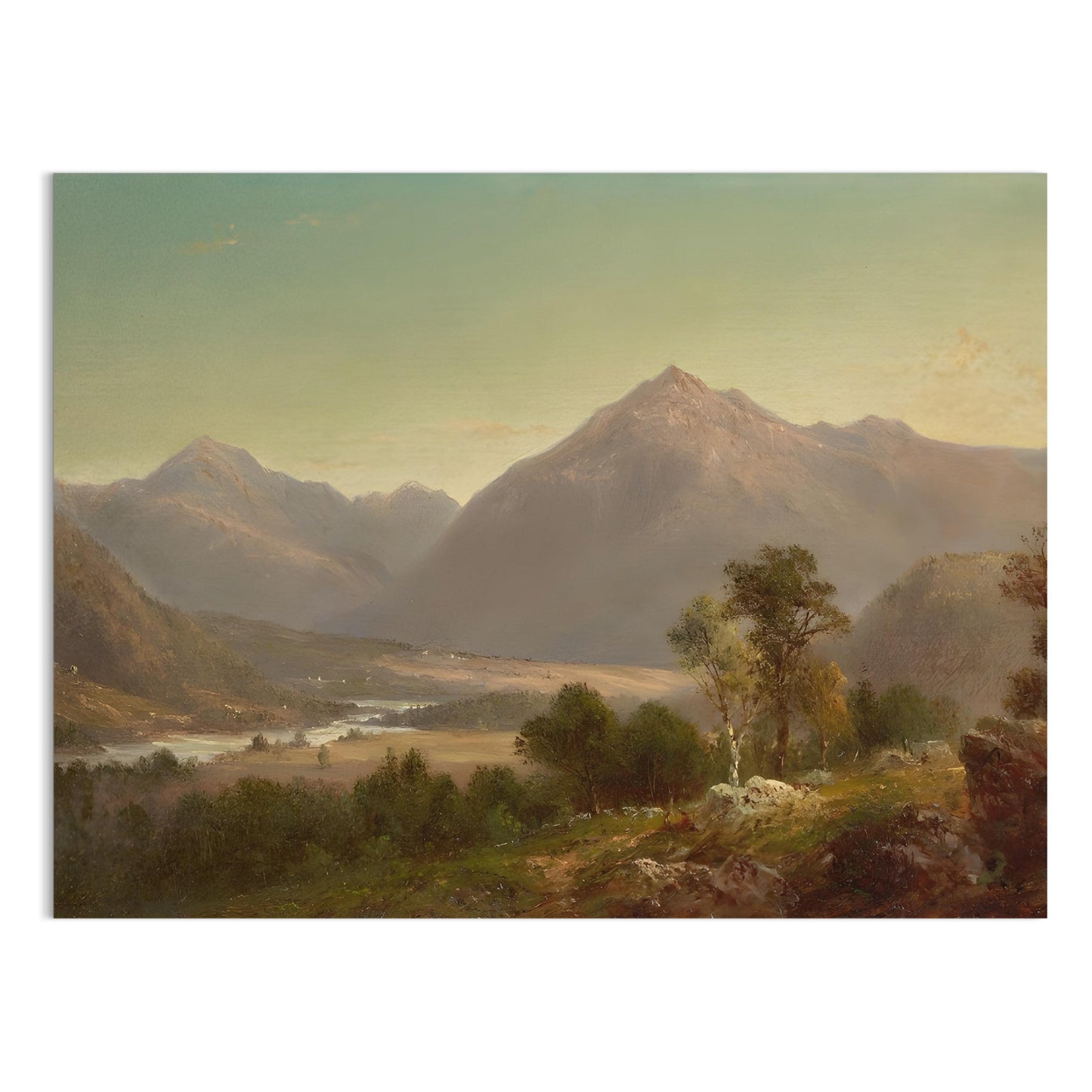 Premium Poster of Majestic Mountain Landscape Art Wall Hanging Posters