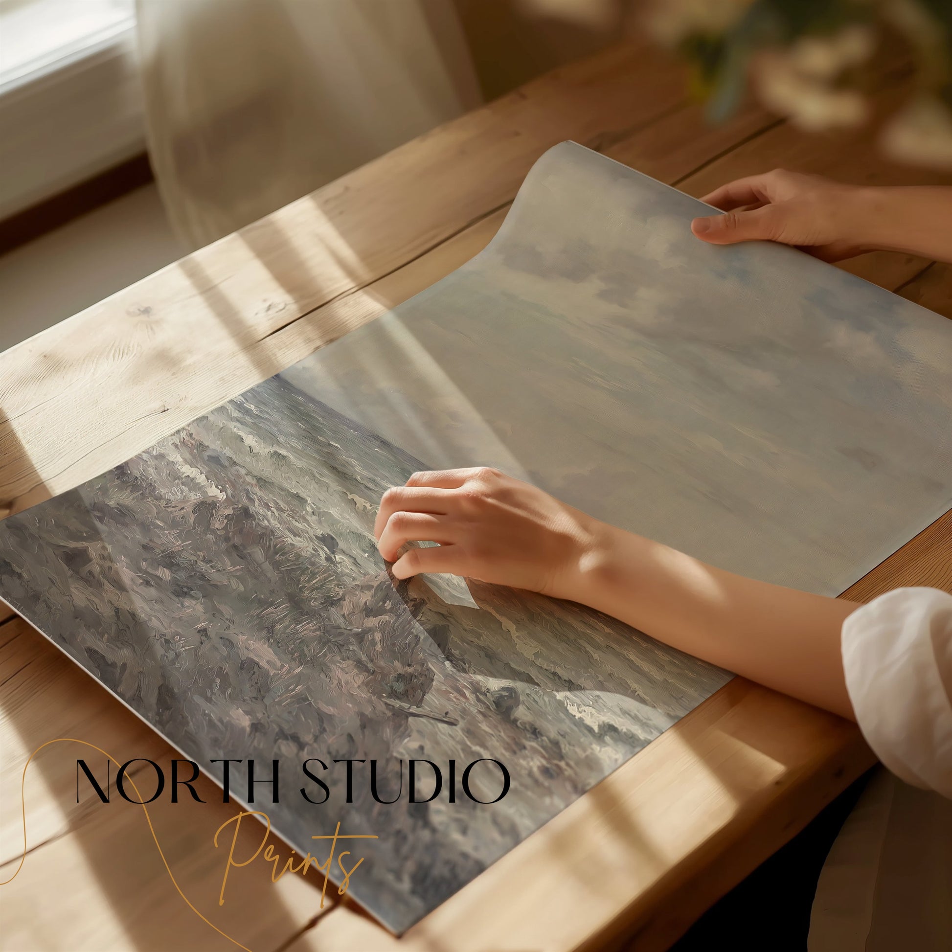 Premium Poster of Majestic Seaside Landscape for Home Wall Decor Posters