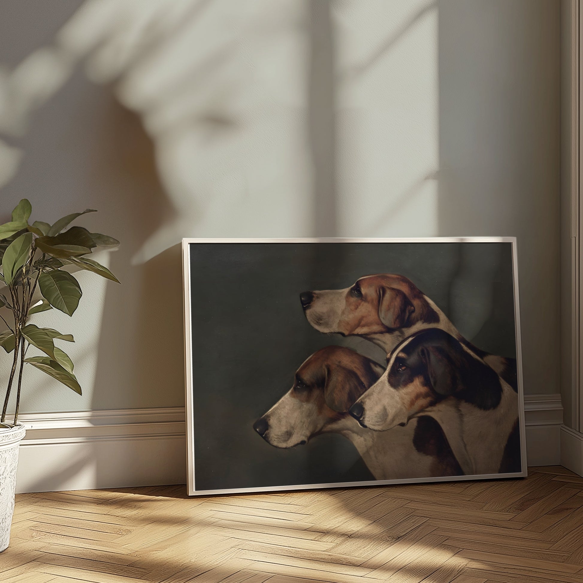 Premium Poster of Majestic Trio of Hounds Paintings Wall Art Posters