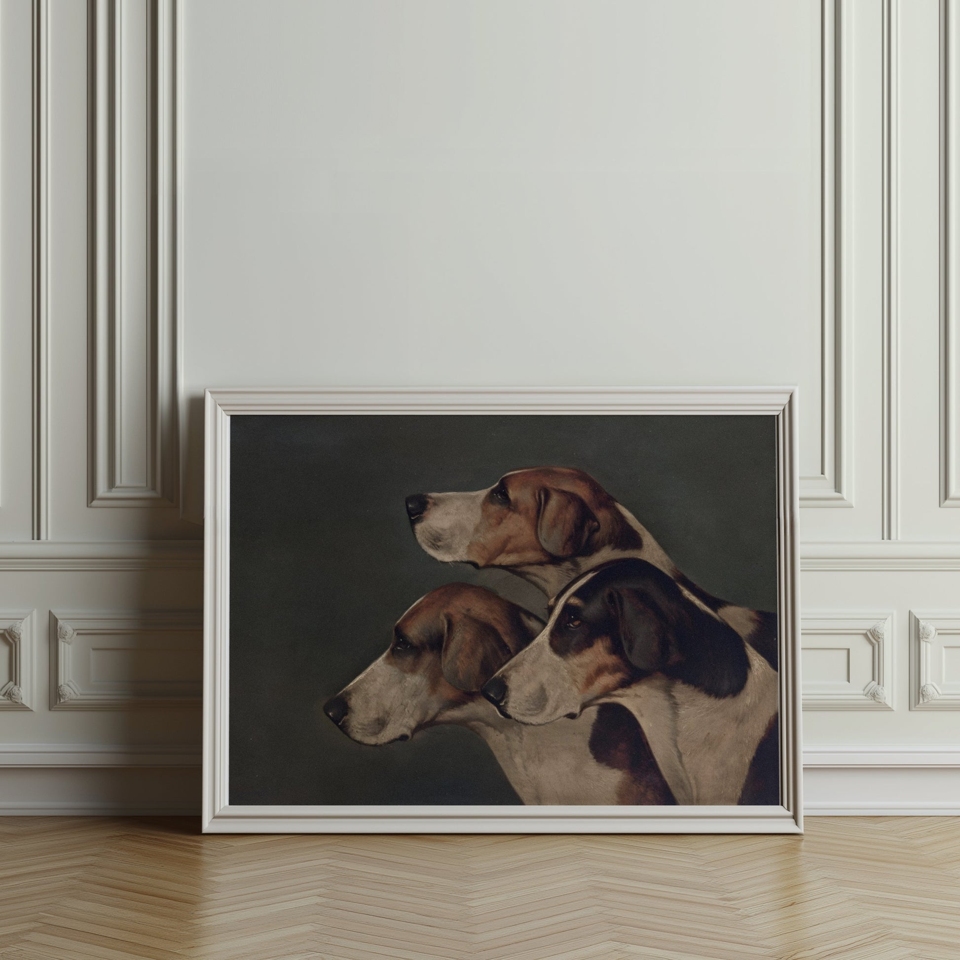 Premium Poster of Majestic Trio of Hounds Paintings Wall Art Posters
