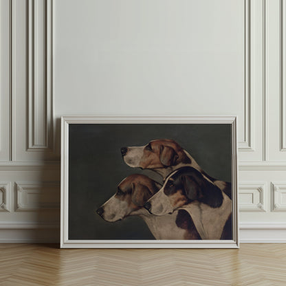 Premium Poster of Majestic Trio of Hounds Paintings Wall Art Posters