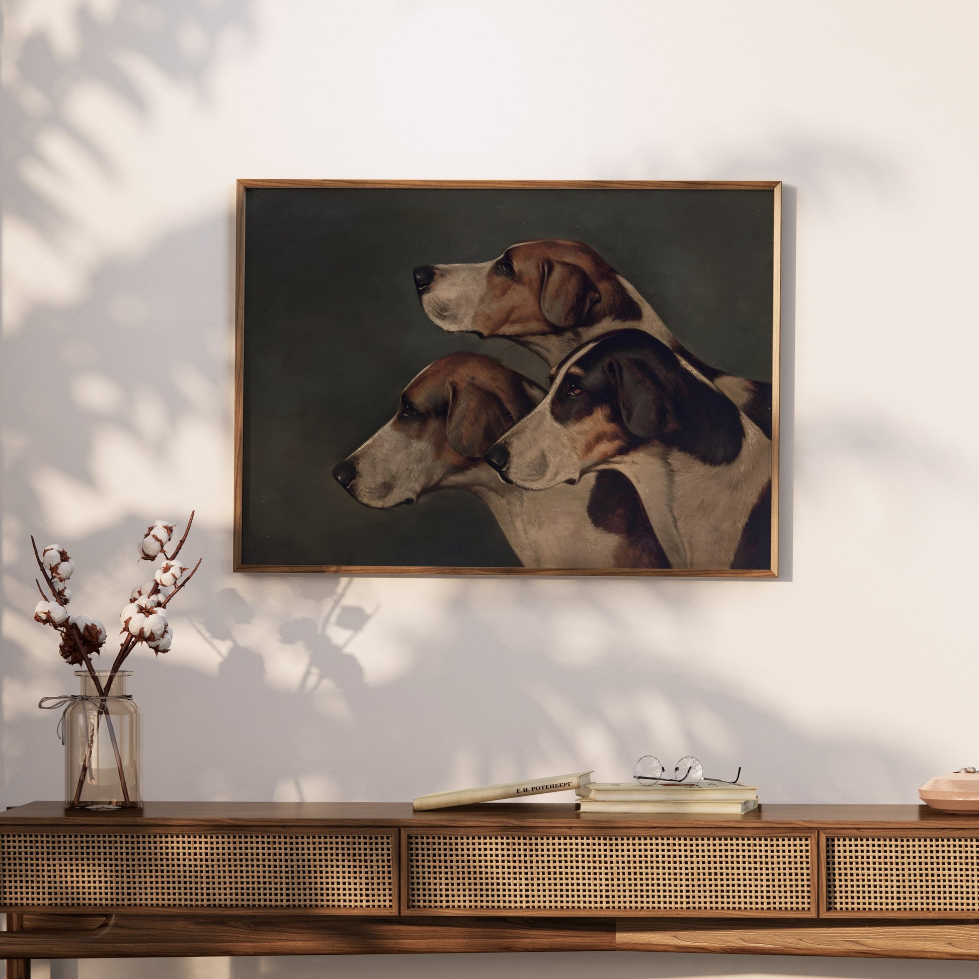 Premium Poster of Majestic Trio of Hounds Paintings Wall Art Posters