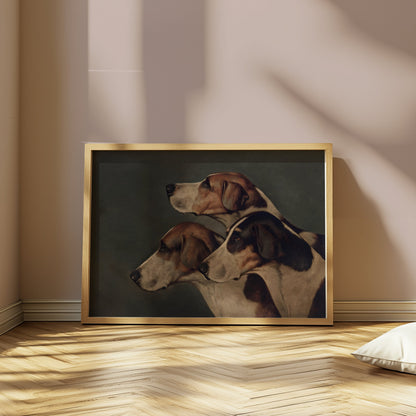 Premium Poster of Majestic Trio of Hounds Paintings Wall Art Posters