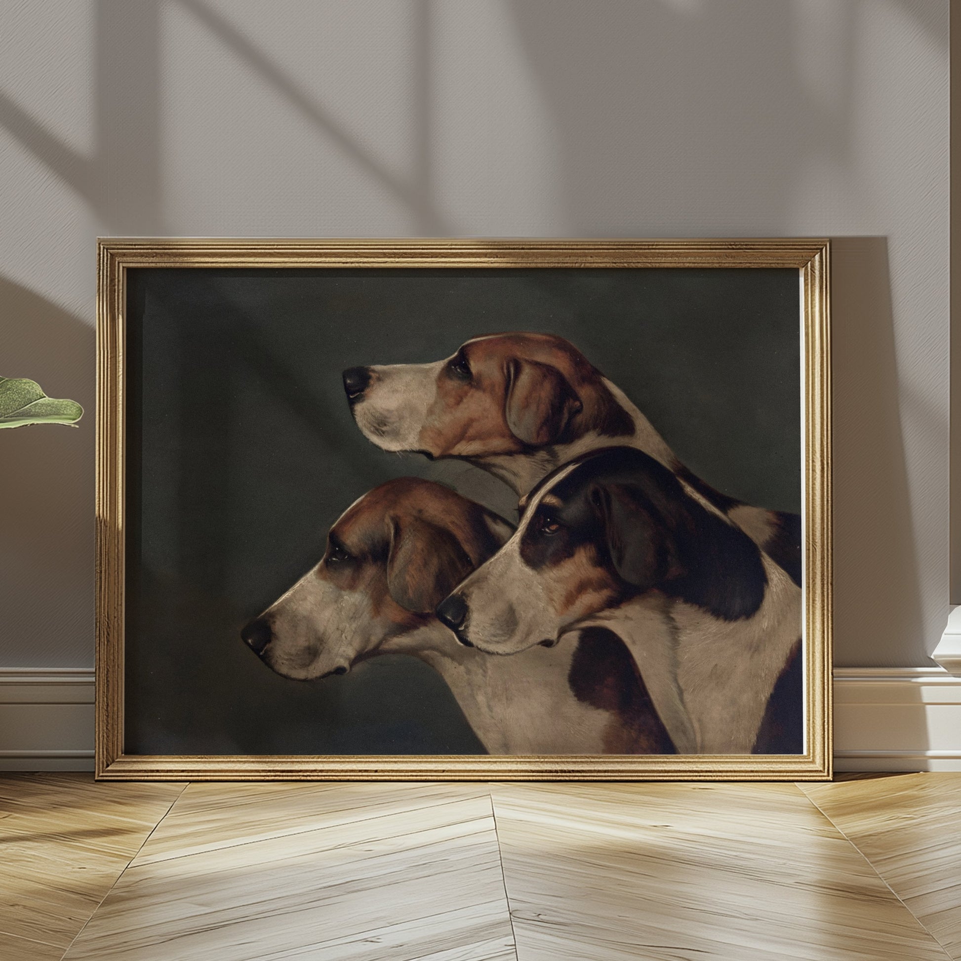 Premium Poster of Majestic Trio of Hounds Paintings Wall Art Posters