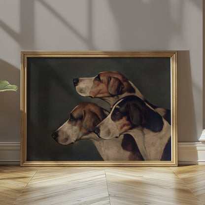 Premium Poster of Majestic Trio of Hounds Paintings Wall Art Posters