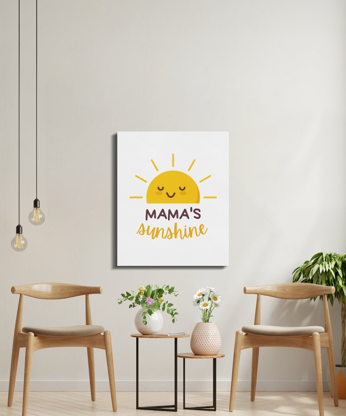 Premium Poster of Mama's Sunshine Nursery Wall Art Canvas Wraps