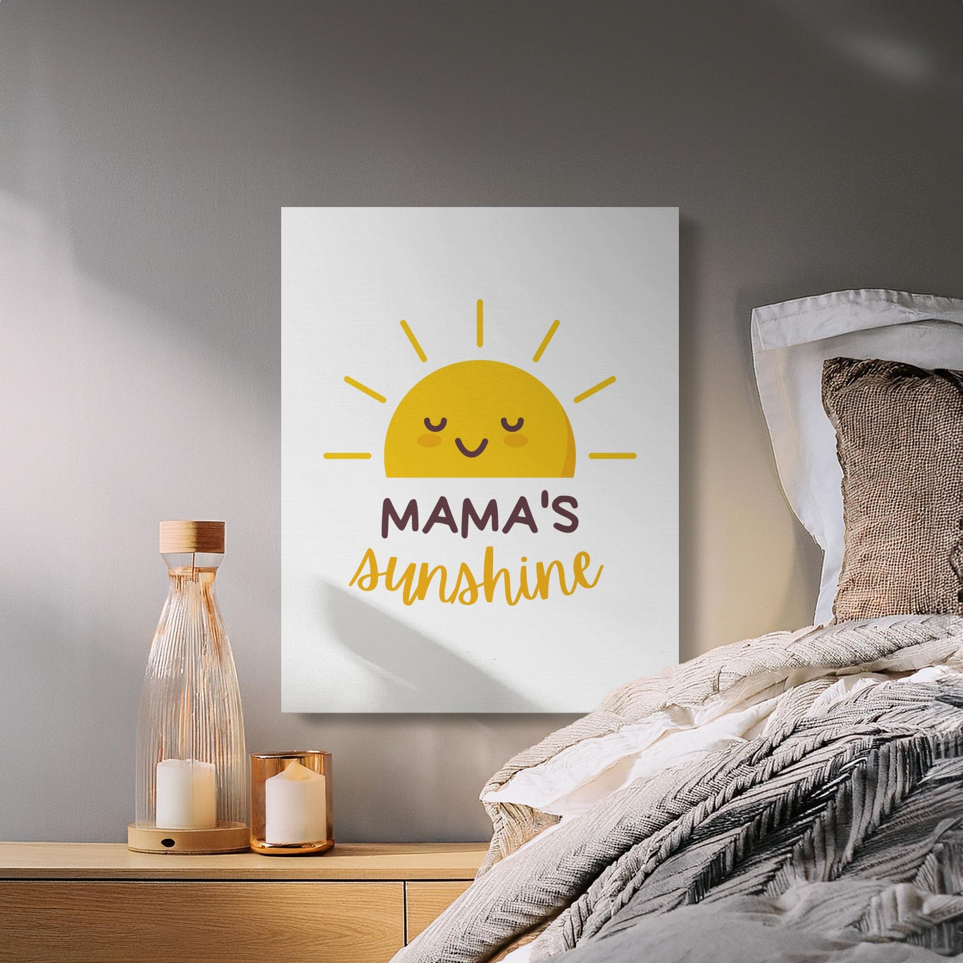 Premium Poster of Mama's Sunshine Nursery Wall Art Canvas Wraps
