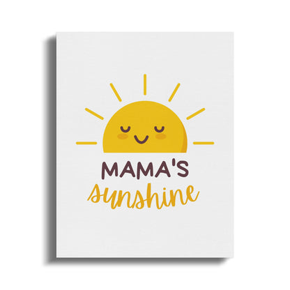 Premium Poster of Mama's Sunshine Nursery Wall Art Canvas Wraps