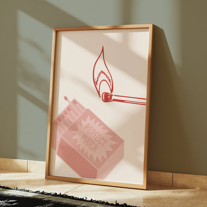 Premium Poster of Matchbox Striking Match Perfect Match Posters