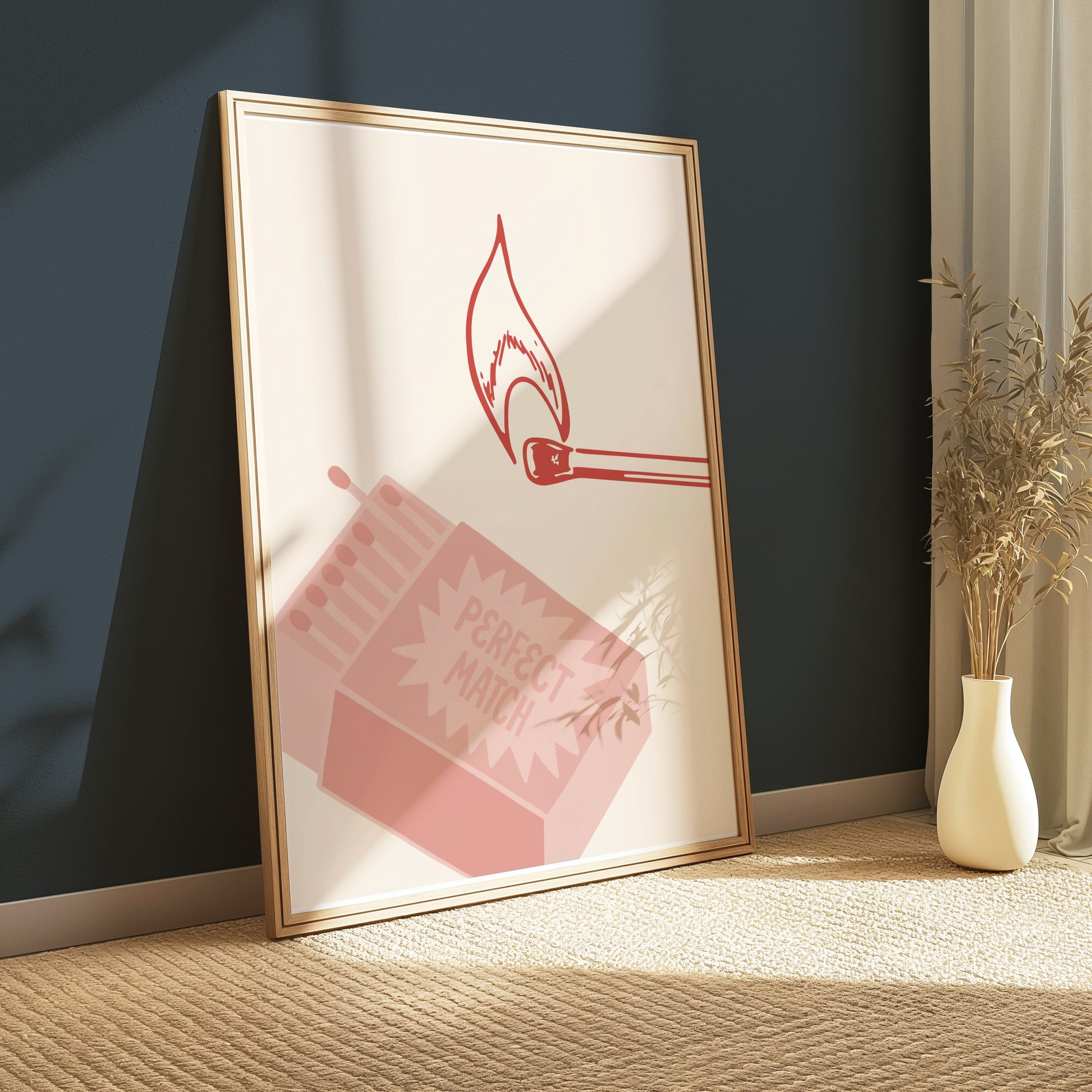 Premium Poster of Matchbox Striking Match Perfect Match Posters