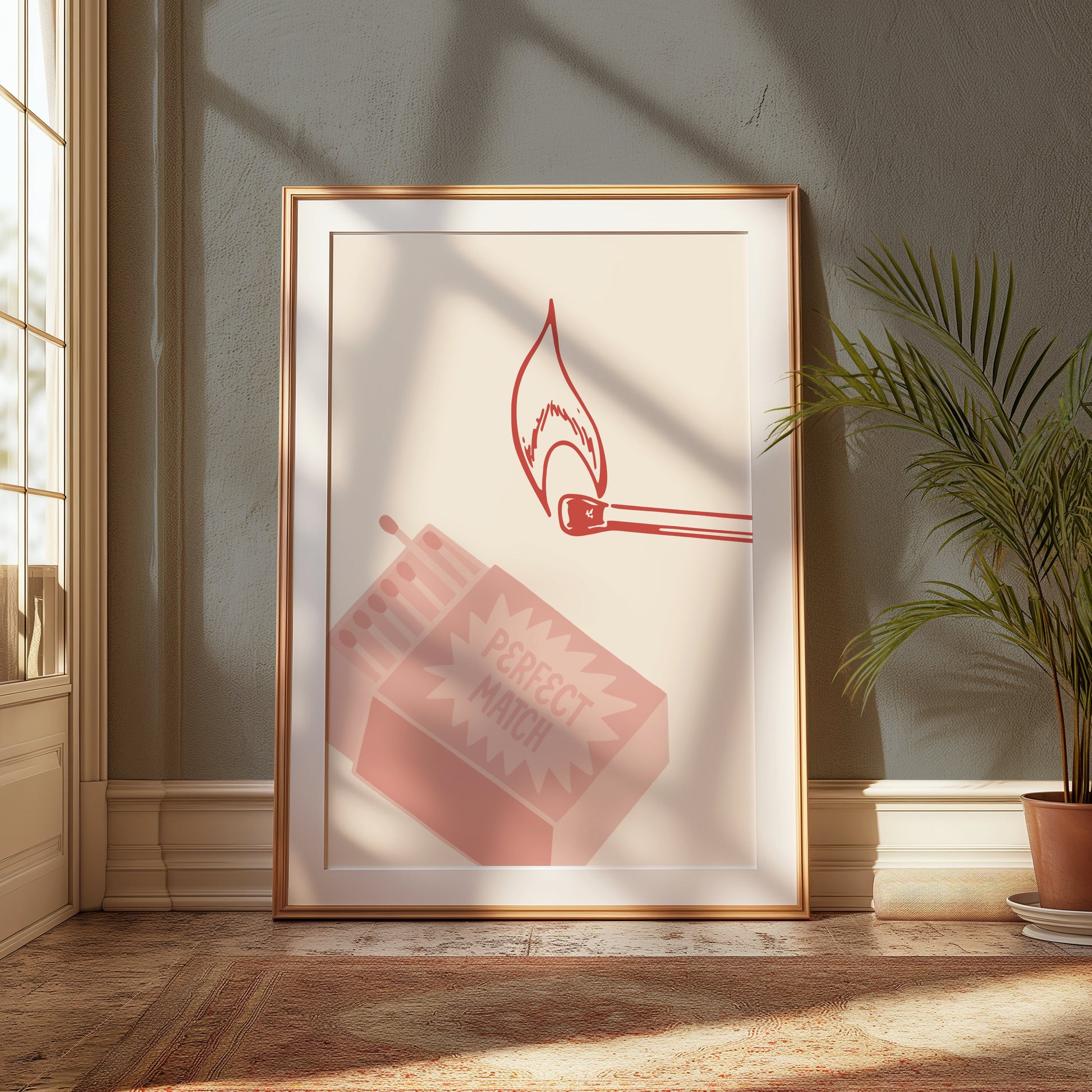 Premium Poster of Matchbox Striking Match Perfect Match Posters