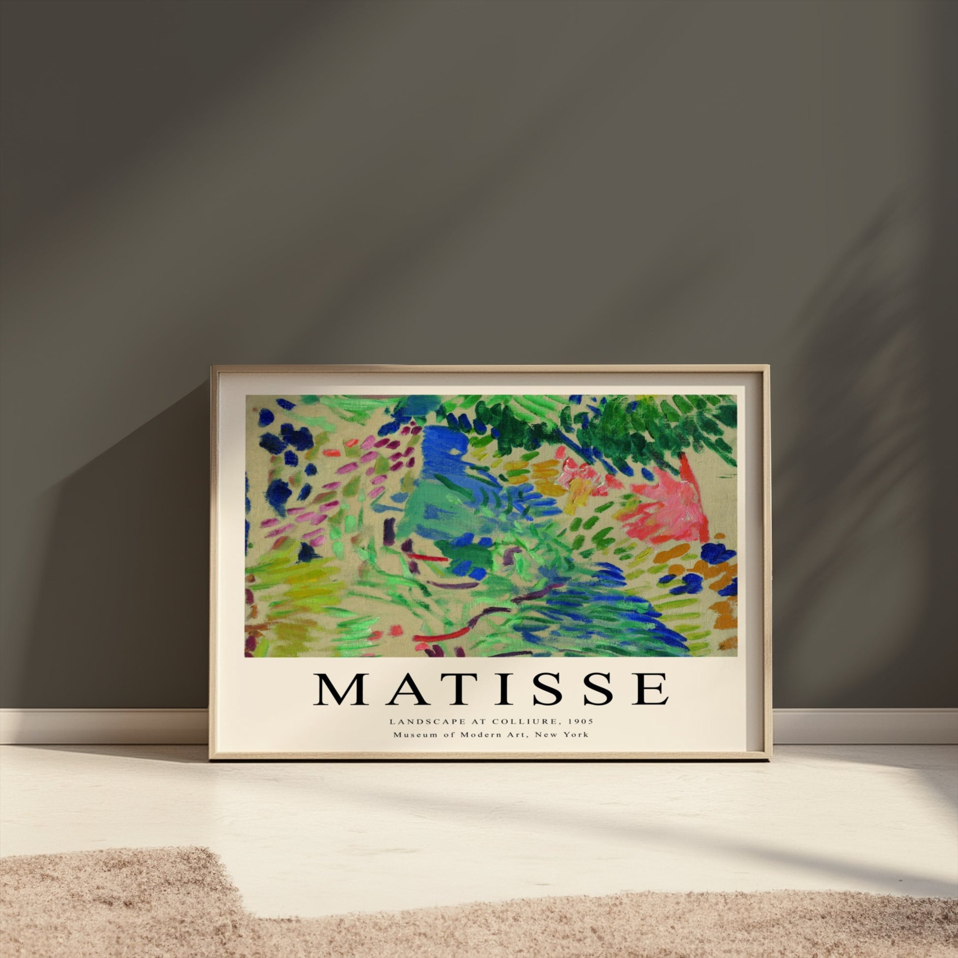 Premium Poster of Matisse Landscape at Collioure 1905 Art Exhibition Posters
