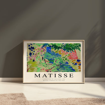 Premium Poster of Matisse Landscape at Collioure 1905 Art Exhibition Posters