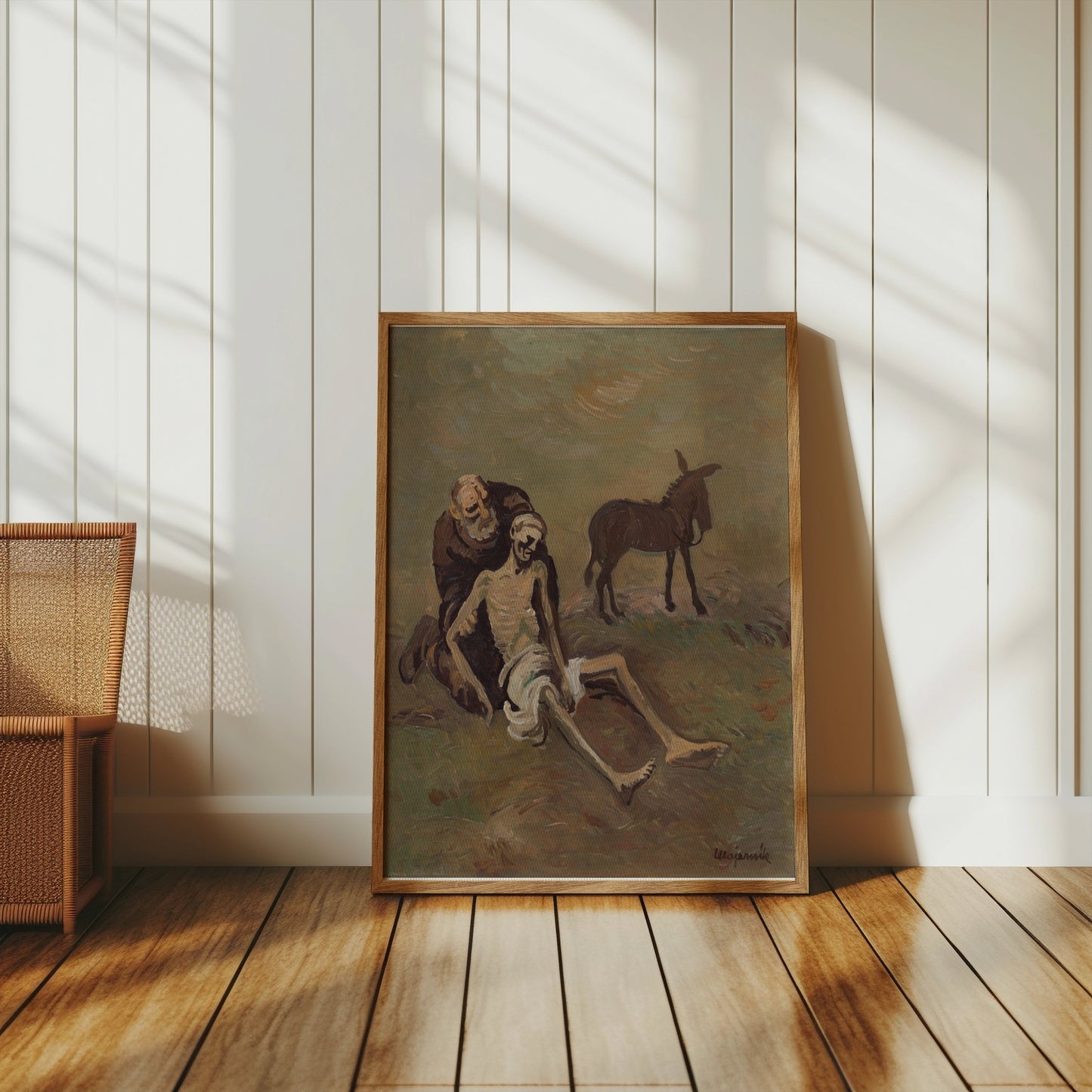 Premium Poster of Medieval Artwork Depicting Mourning Scene Posters