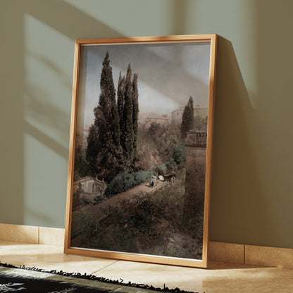 Premium Poster of Mediterranean Landscape Scene Wall Art Posters