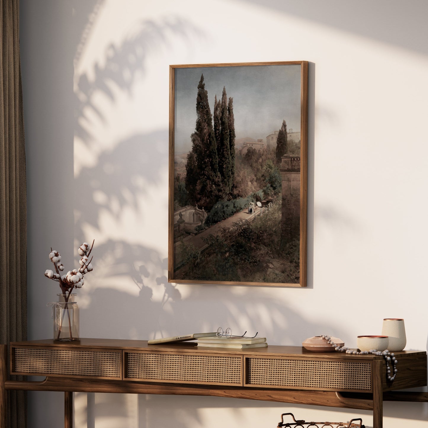 Premium Poster of Mediterranean Landscape Scene Wall Art Posters