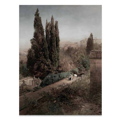Premium Poster of Mediterranean Landscape Scene Wall Art Posters