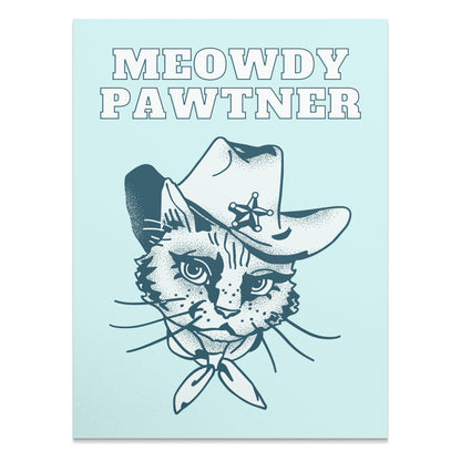 Premium Poster of Meowdy Pawtner Cat Dressed as Sheriff Posters