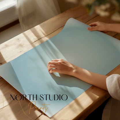 Premium Poster of Mesmerizing Blue Gradient Abstract Art Posters