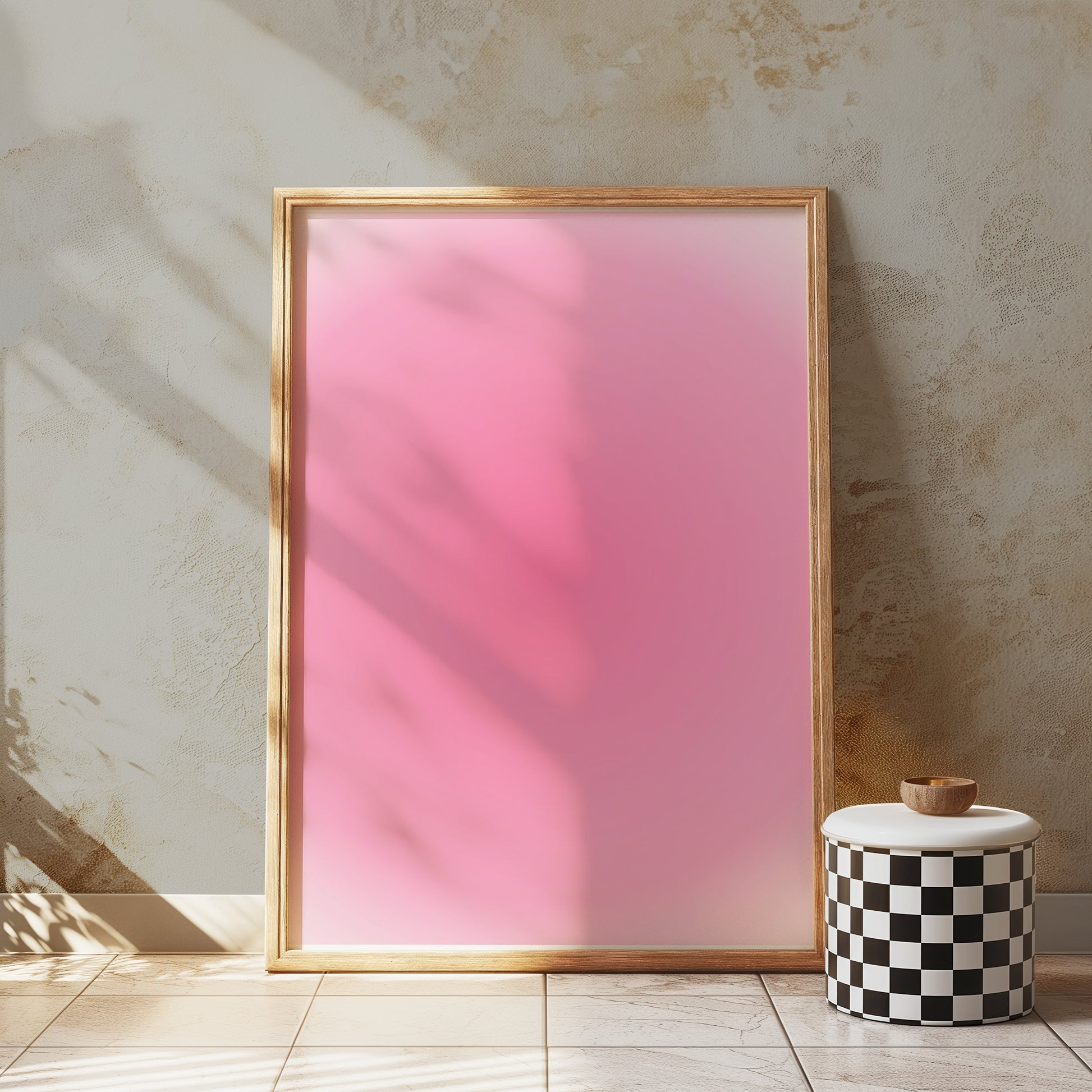 Premium Poster of Mesmerizing Pink Vibrant Circular Gradient Art Posters