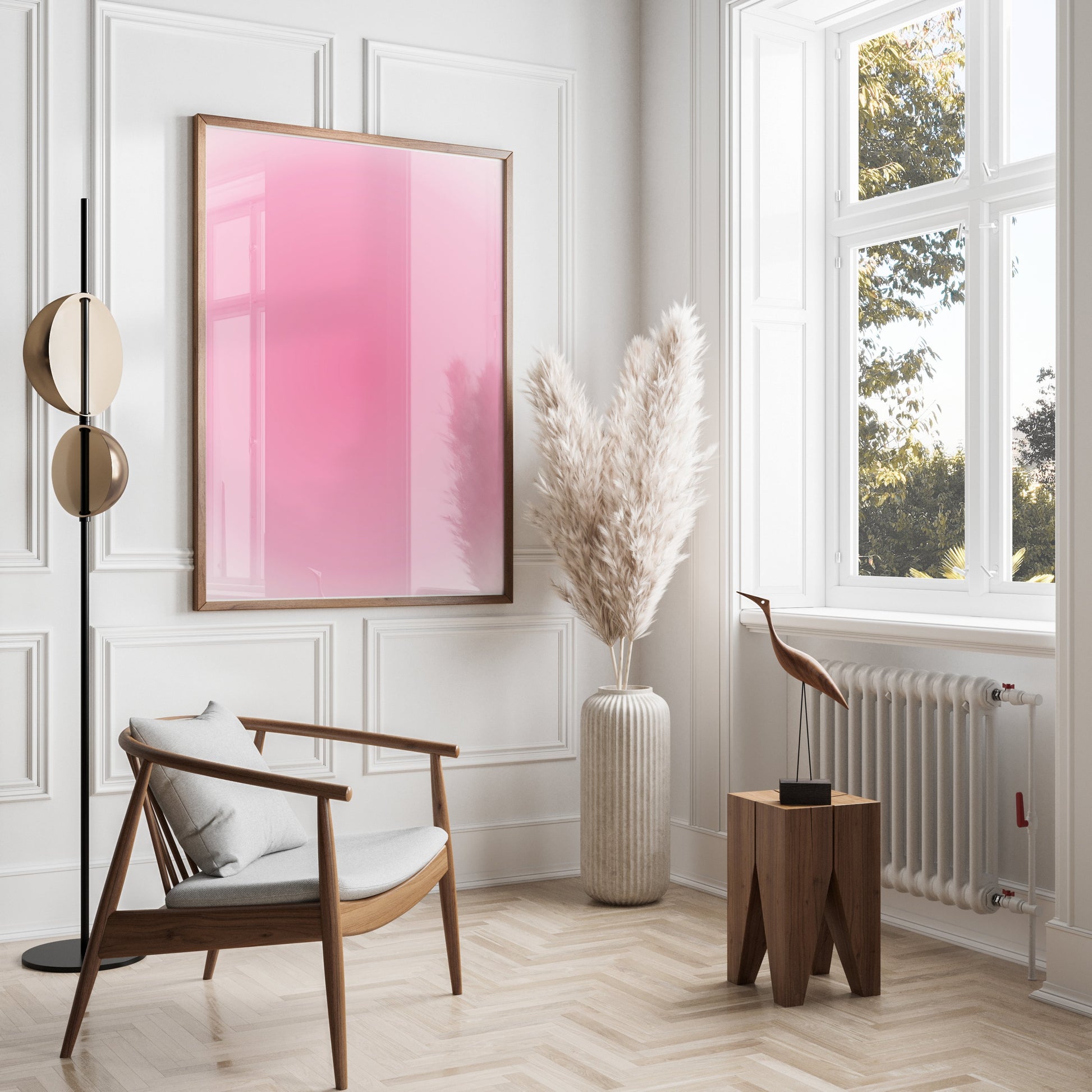 Premium Poster of Mesmerizing Pink Vibrant Circular Gradient Art Posters