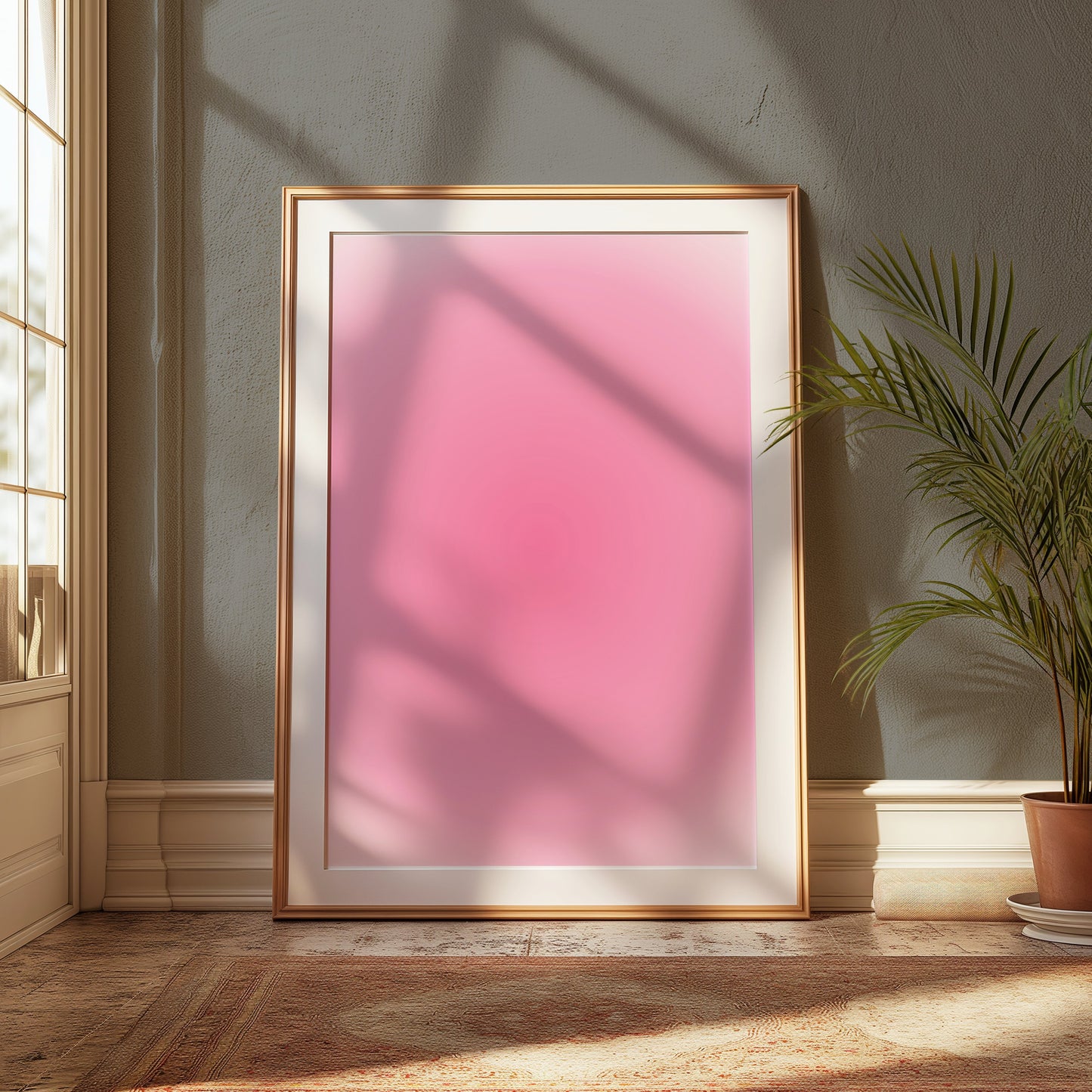 Premium Poster of Mesmerizing Pink Vibrant Circular Gradient Art Posters