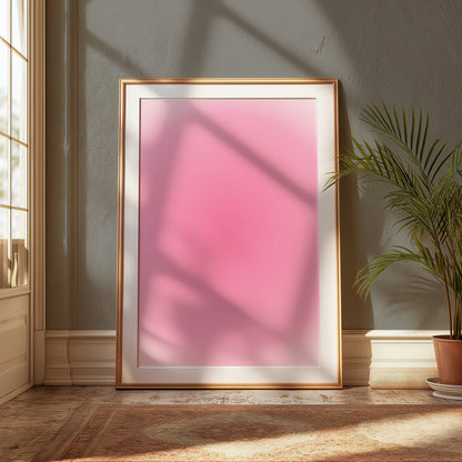 Premium Poster of Mesmerizing Pink Vibrant Circular Gradient Art Posters