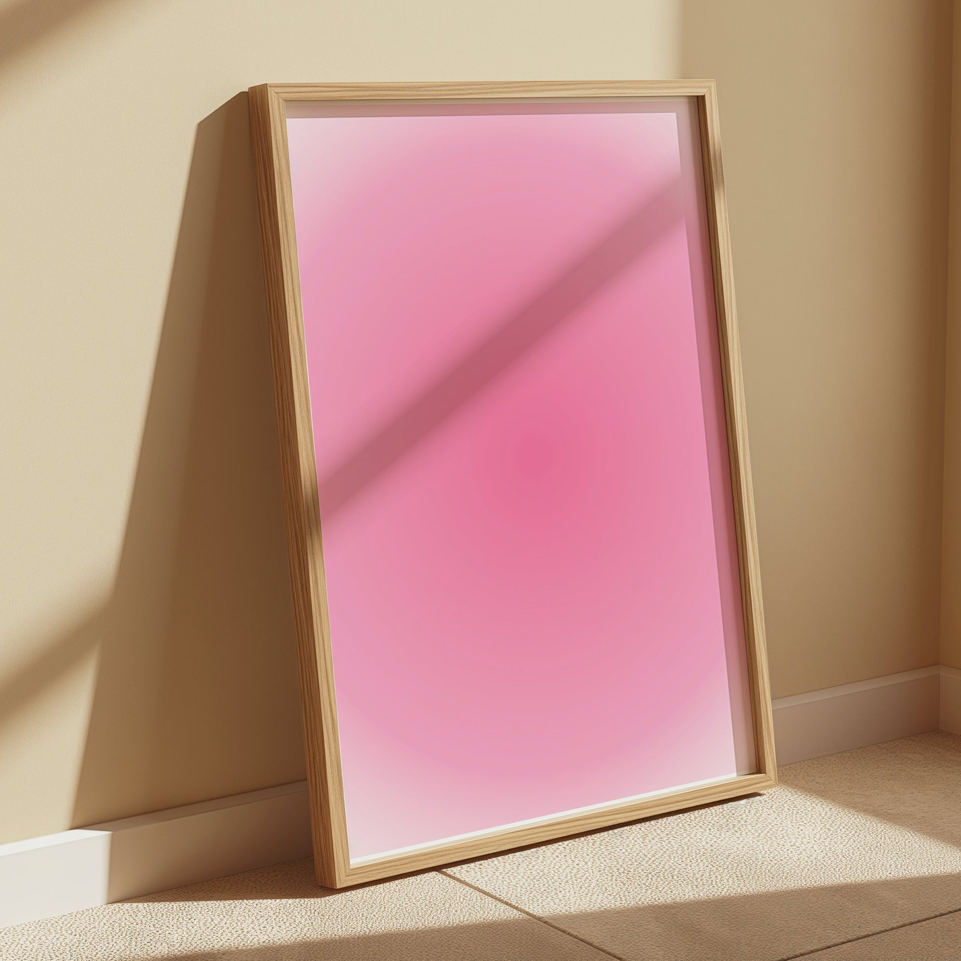 Premium Poster of Mesmerizing Pink Vibrant Circular Gradient Art Posters
