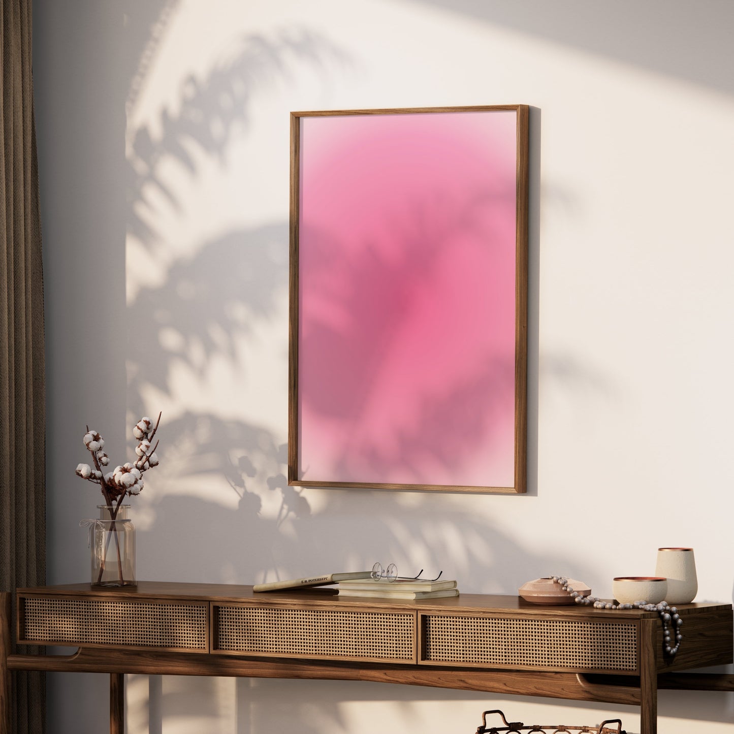 Premium Poster of Mesmerizing Pink Vibrant Circular Gradient Art Posters