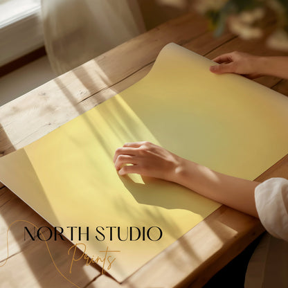 Premium Poster of Mesmerizing Yellow Gradient Art Print Posters