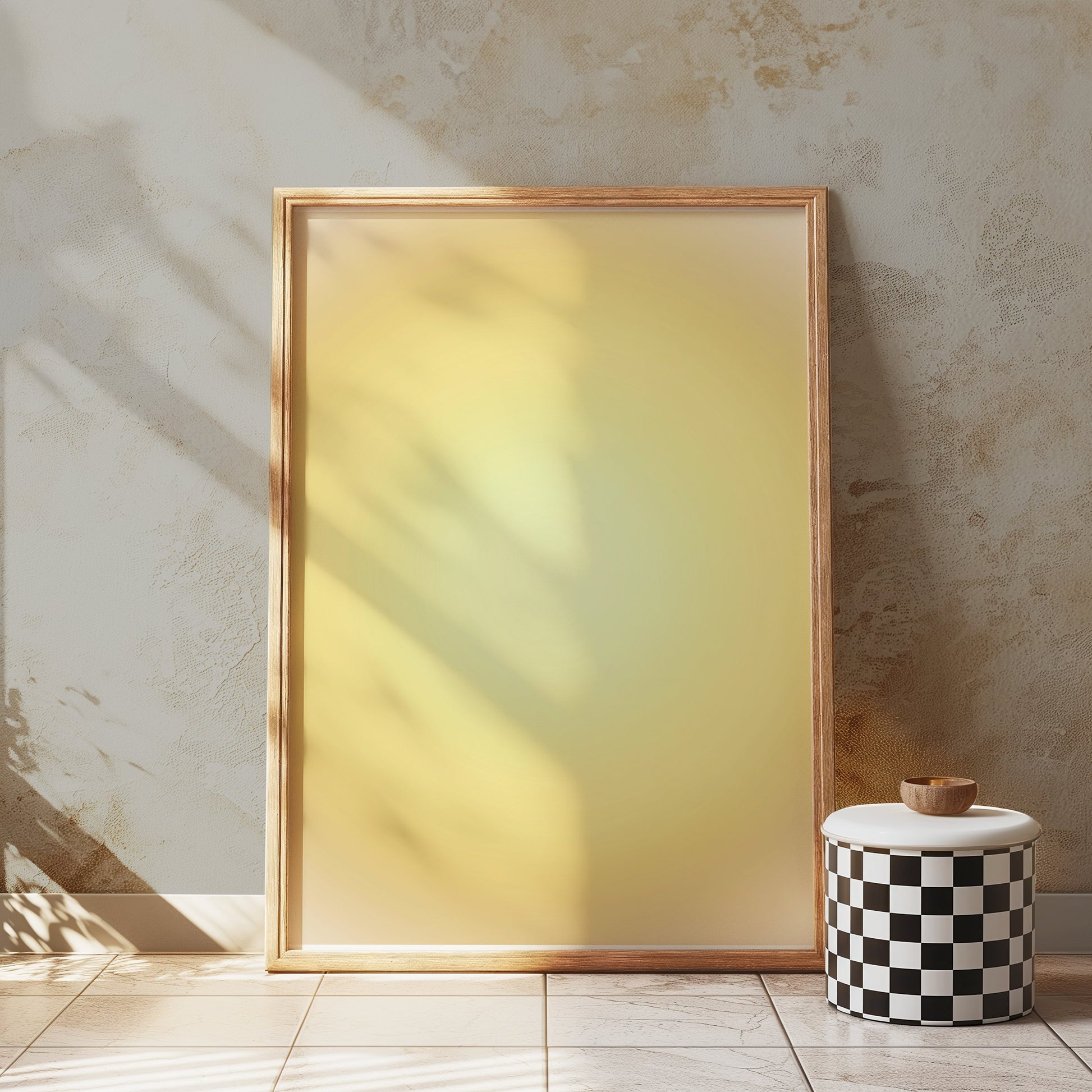 Premium Poster of Mesmerizing Yellow Gradient Art Print Posters
