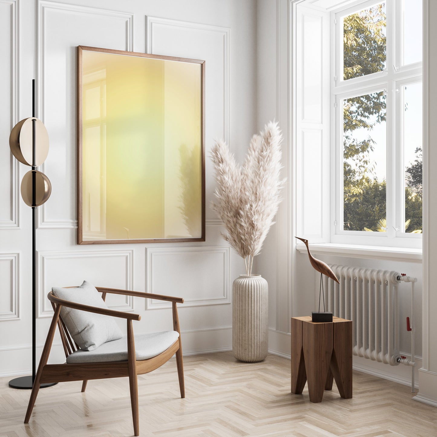 Premium Poster of Mesmerizing Yellow Gradient Art Print Posters