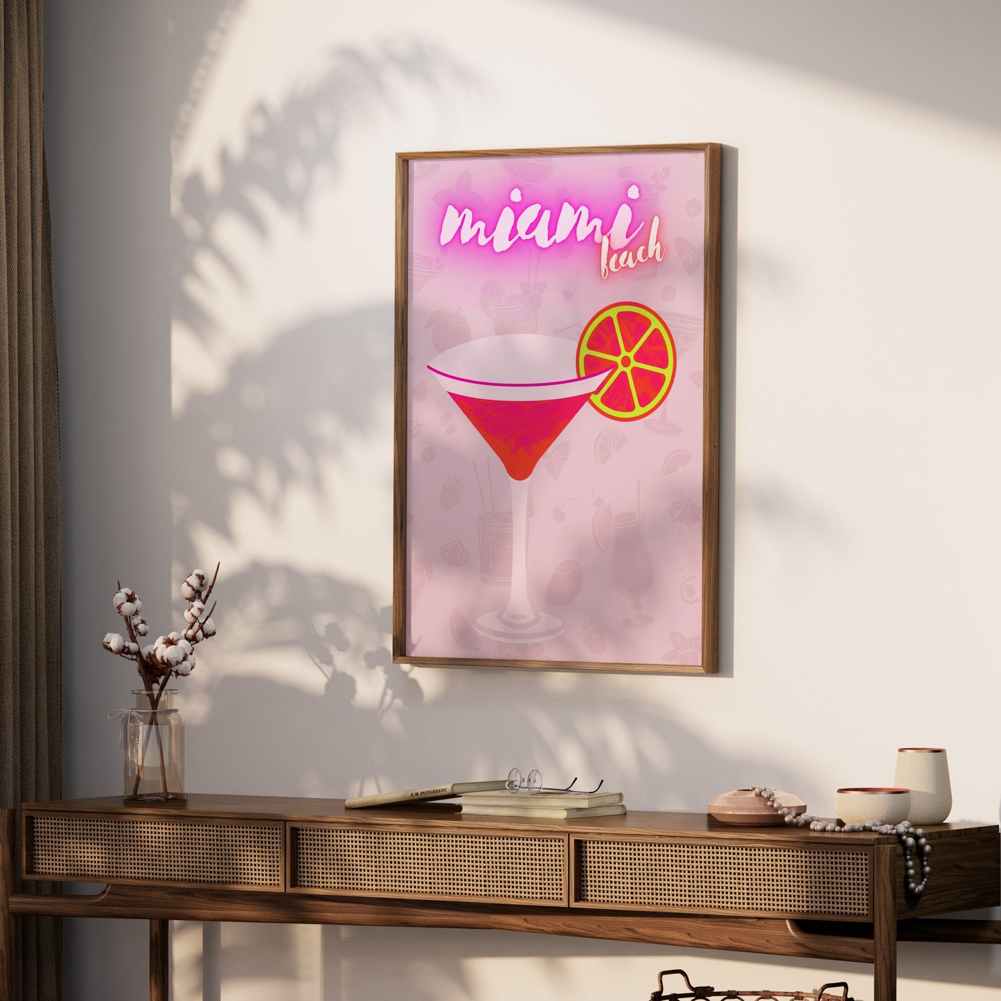 Premium Poster of Miami Beach Cocktail Art Posters