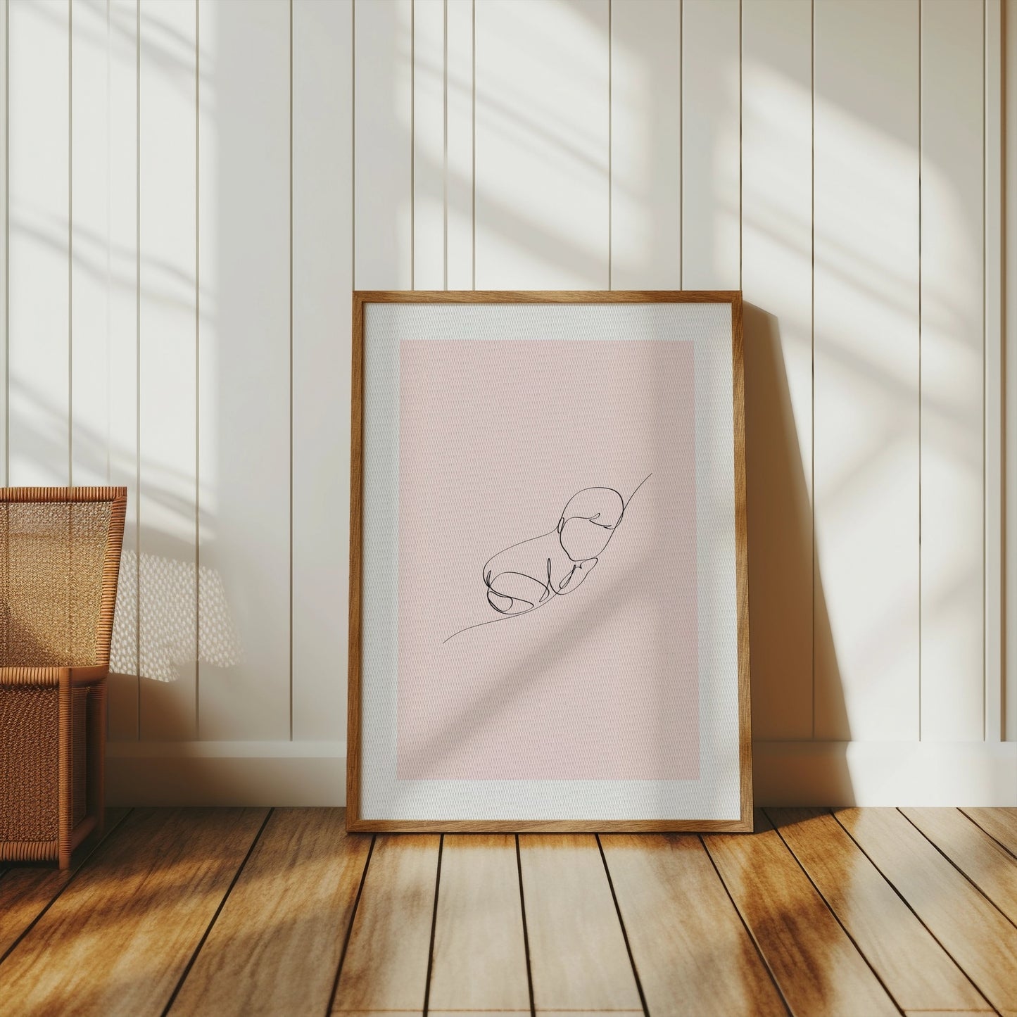 Premium Poster of Minimalist Abstract Line Art Baby Print Posters