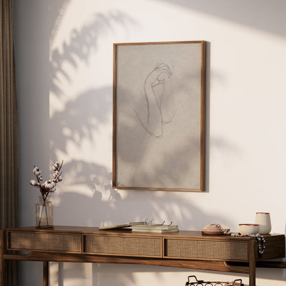 Premium Poster of Minimalist Abstract Line Art Hand Drawing Posters