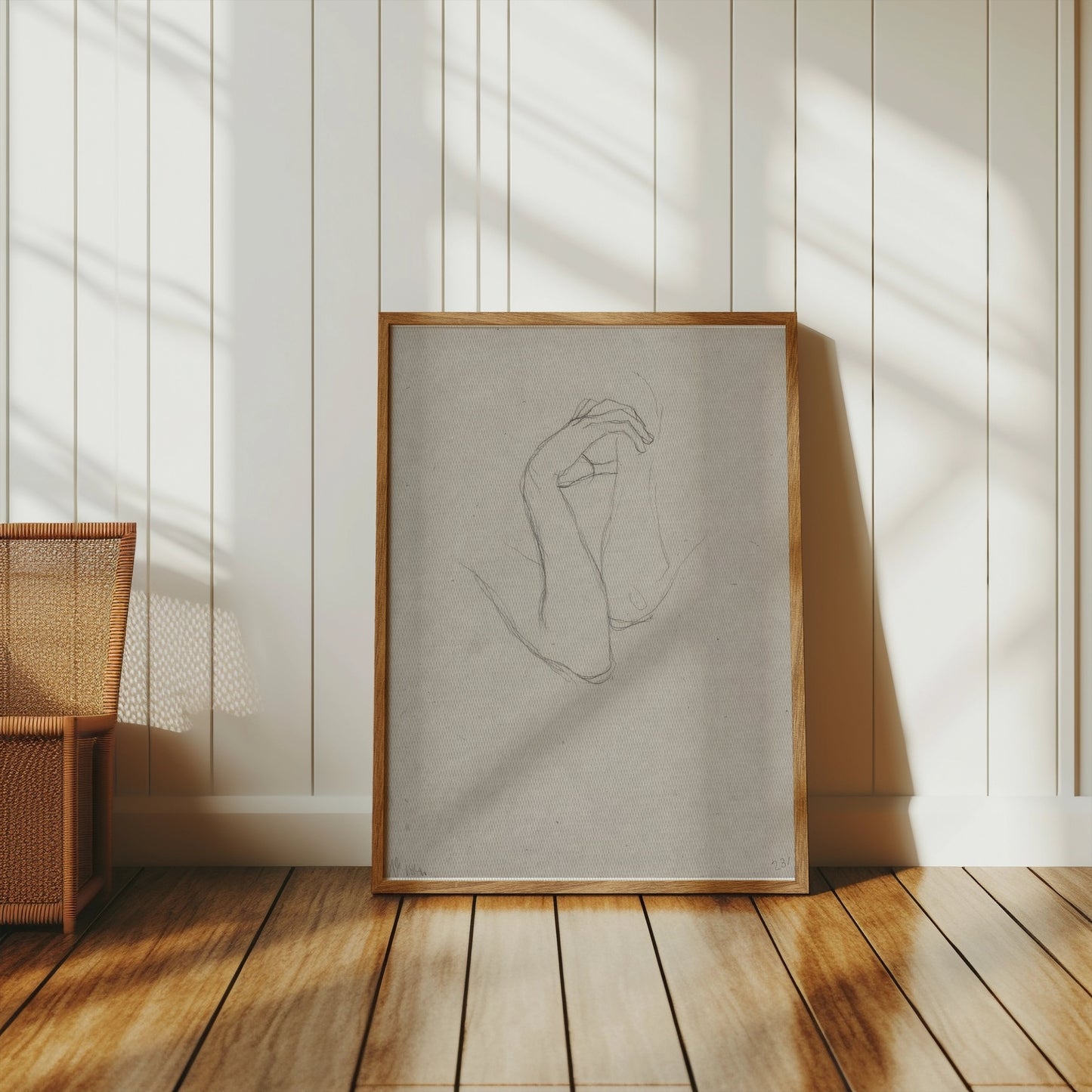 Premium Poster of Minimalist Abstract Line Art Hand Drawing Posters