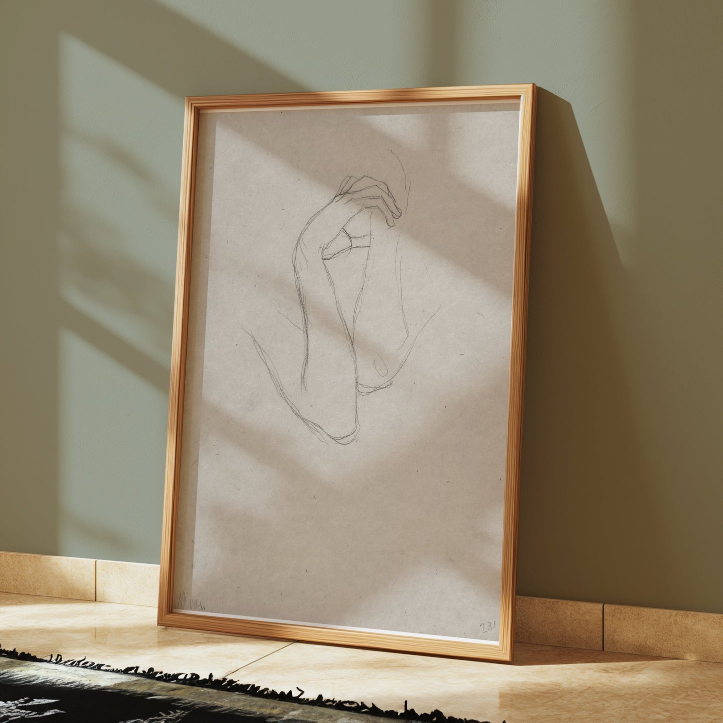 Premium Poster of Minimalist Abstract Line Art Hand Drawing Posters
