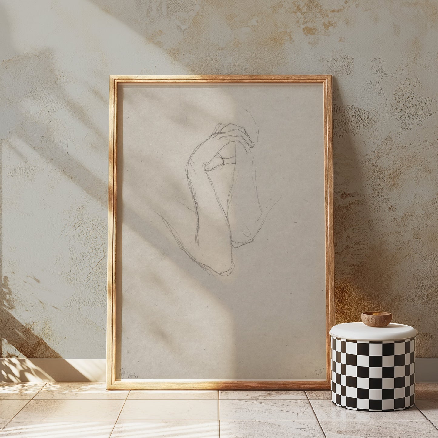 Premium Poster of Minimalist Abstract Line Art Hand Drawing Posters