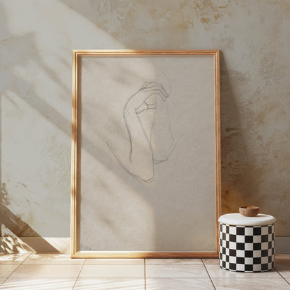 Premium Poster of Minimalist Abstract Line Art Hand Drawing Posters