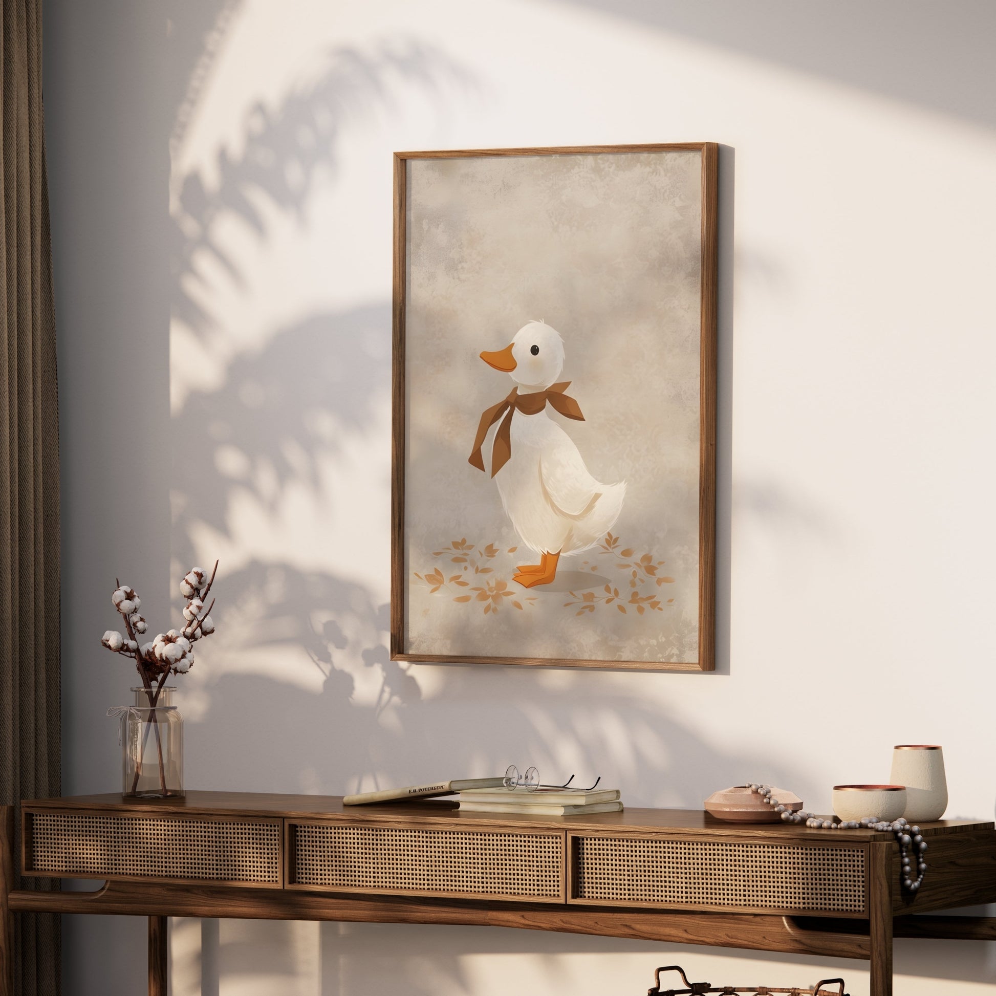 Premium Poster of Minimalist Duckling Art Print for Children's Room Posters