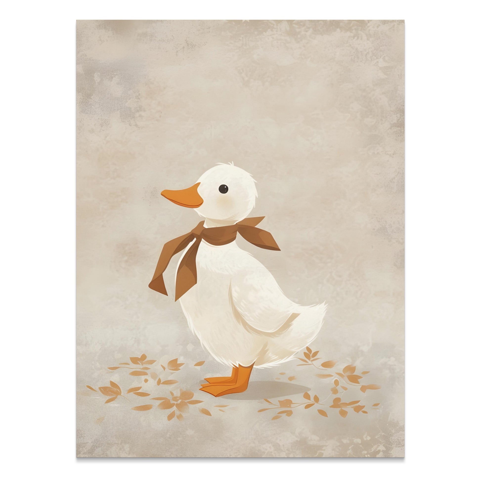 Premium Poster of Minimalist Duckling Art Print for Children's Room Posters